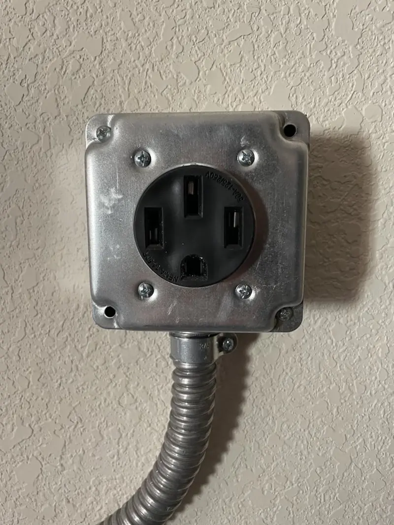 NEMA 14-50 outlet installed for Smart Home Electrical in Long Branch